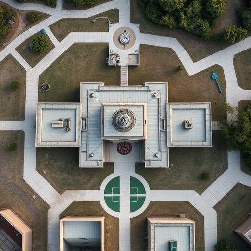 Aerial view of Zephyrhills Correctional Institution, showing its layout and surrounding area.