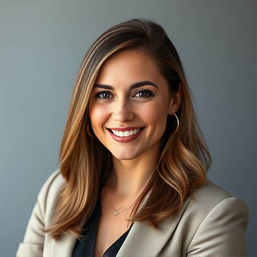 Portrait of Ava Rostova, Founder and CEO of Stellar Vista Studios.